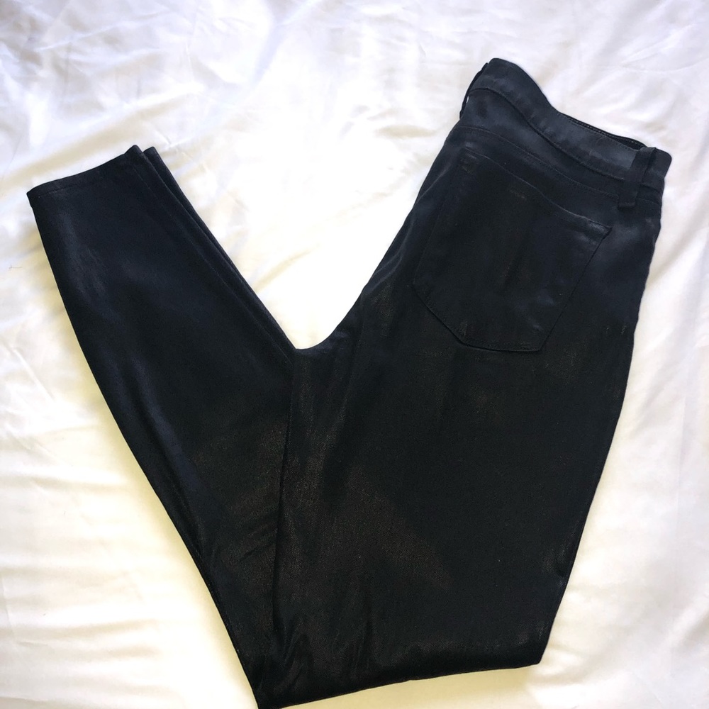 Black Shinny J Brand Jeans
